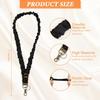 4 PCS Scrunchie Lanyard Cute Scrunchie Lanyard Teacher with Clip Stretchy Lanyards for Teachers Cute Neck Keychain for Id Badges Keys Teacher Women
