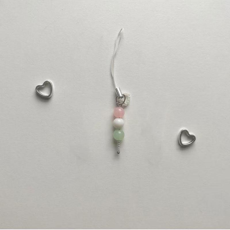 Breloczek do telefonu Dango Cherry, breloczek w kształcie gwiazdki, akcesoria do torebki w japońskiej estetyce, prezenty dla niej