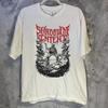 Rare! Hot Shadow of Intent Band Cotton White Concert Shirt CL894