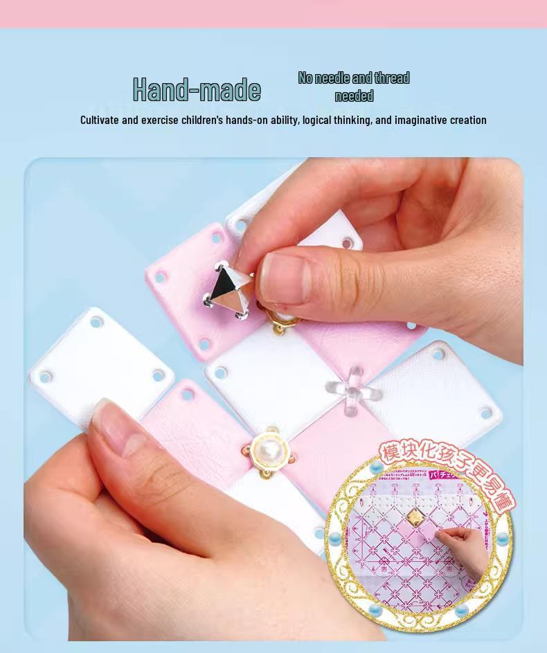 Handmade Japanese Puzzle DIY Bag for Girls (Ages 3-9) - Educational Toy & Birthday Gift