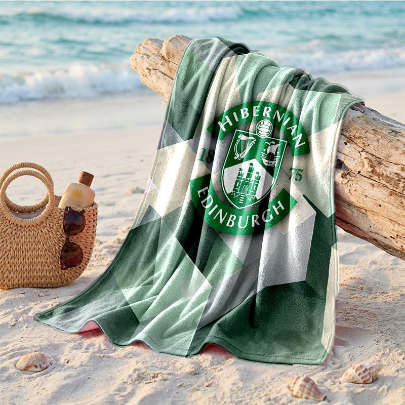 Asciugamano da Spiaggia in Microfibra Hibernian FC Asciugatura Rapida Assorbente Grande per Spiaggia Nuoto Viaggio