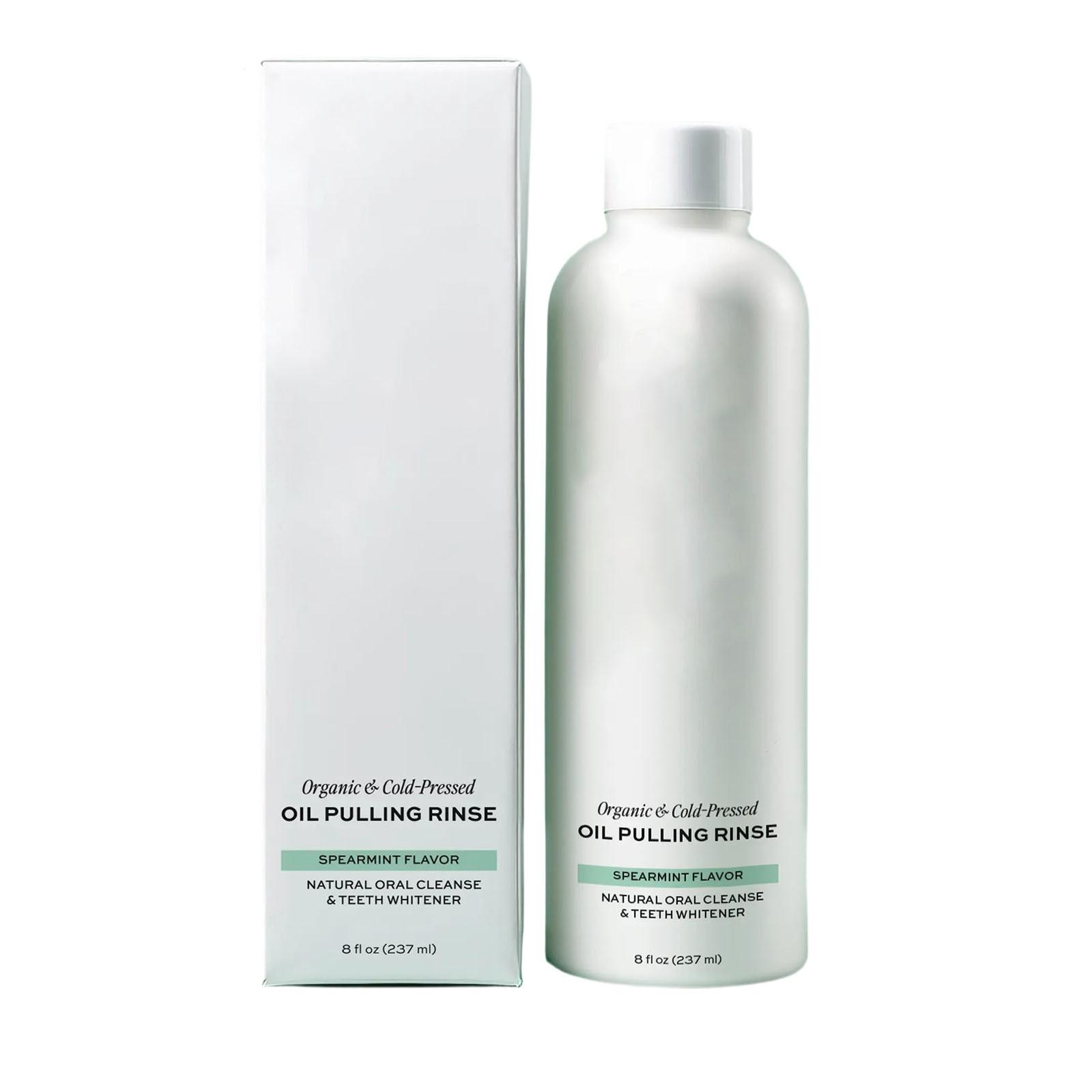 

Ополаскиватель для рта с маслом мяты колосовой, с органическим маслом холодного отжима, помогает поддерживать здоровье десен и освежает дыхание 237 мл One Size