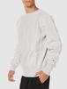 Champion Long Sleeve Reverse Weave Crew Neck Silver Size L Men's Sweatshirt, 11.5oz, Fleece-Lined, Gray, (C3-W004)