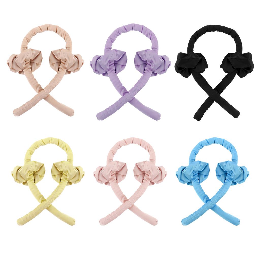 Heatless Curling Rod Headband No Heat Curls Ribbon Hair Rollers Sleeping