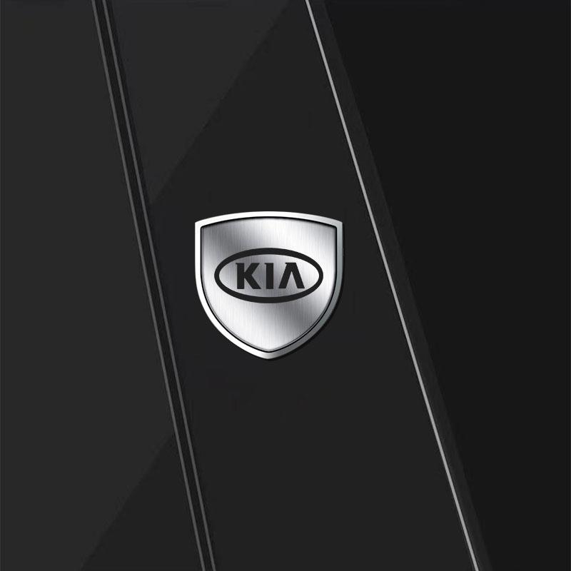 1Pcs Metal Auto Door Shield Emblem Car Body Badge 3D Sticker For KIA Sportage Ceed Rio 3 4 k2 k3 k4 k5 k6 K7 K8 Picanto Sorento Optima