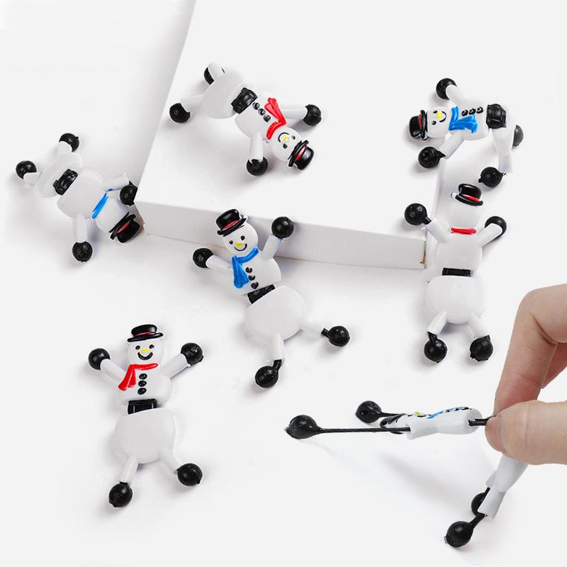 5Pcs Christmas Sticky Wall Toys Stretchy Climbing Snowman for Kids Birthday Party Favors Pinata Fillers 2025 Christmas Gifts