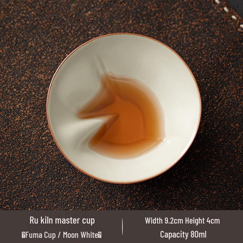 Custom Logo Ceramic Gourd Teacup - Crackled Glaze, Cultivable Design, Kung Fu Tea Tasting Cup
