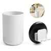 PP Toothbrush Holder Colorful Self-adhesive Punch-free Wall-mounted Heavy Duty Home Toilet Bottle Rack Accessories