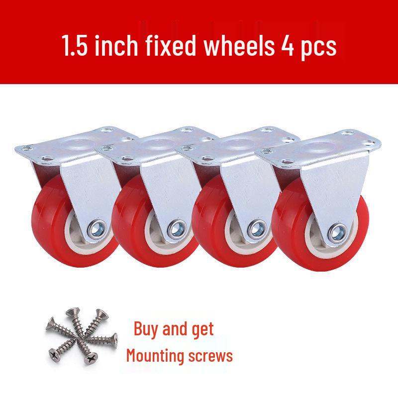 1-3 Inch Silent Swivel Caster Wheels with Brakes for Furniture and Trolleys