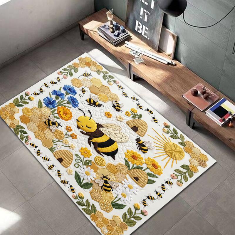 Fabric Animal Sleeping Panda Carpet Rug for Living Room Bedroom Home Sofa Decoration,Kids Play Non-slip Floor Mat