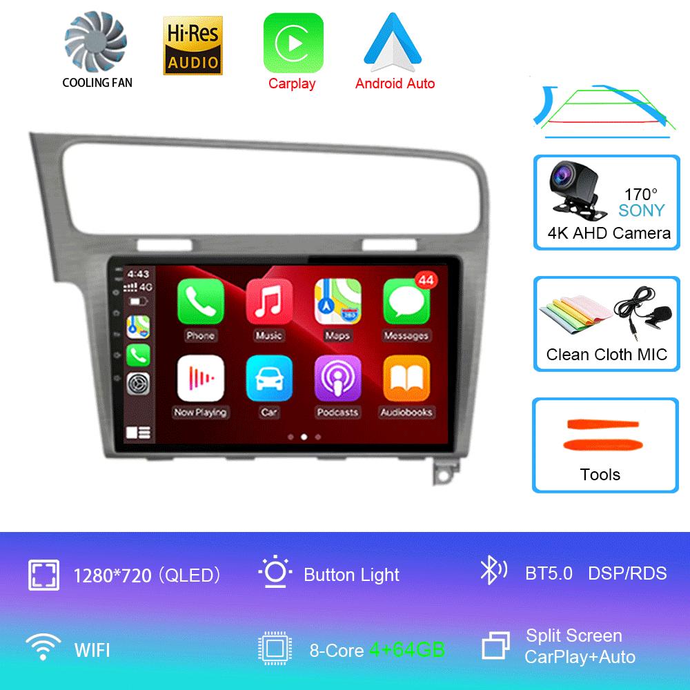 Car Radio Android 14 For Volkswagen VW Golf 7 MK7 GTI 2013-2020 Carplay HD Multimedia Auto Qualcomm GPS Stereo Video Player 2din