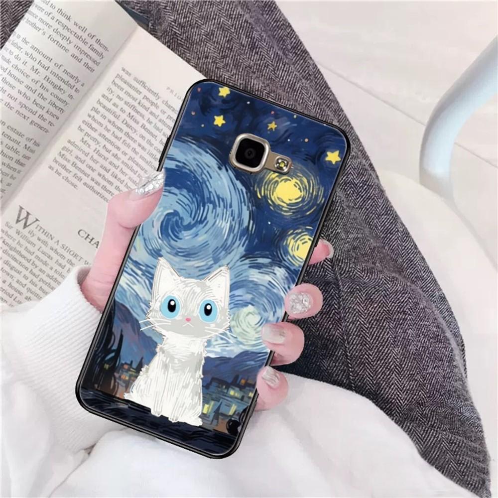 Starry Sky Cat Phone Case For Samsung A 10 11 12 13 20 21 22 30 31 32 40 51 52 53 70 71 72 73 91 13 Shell