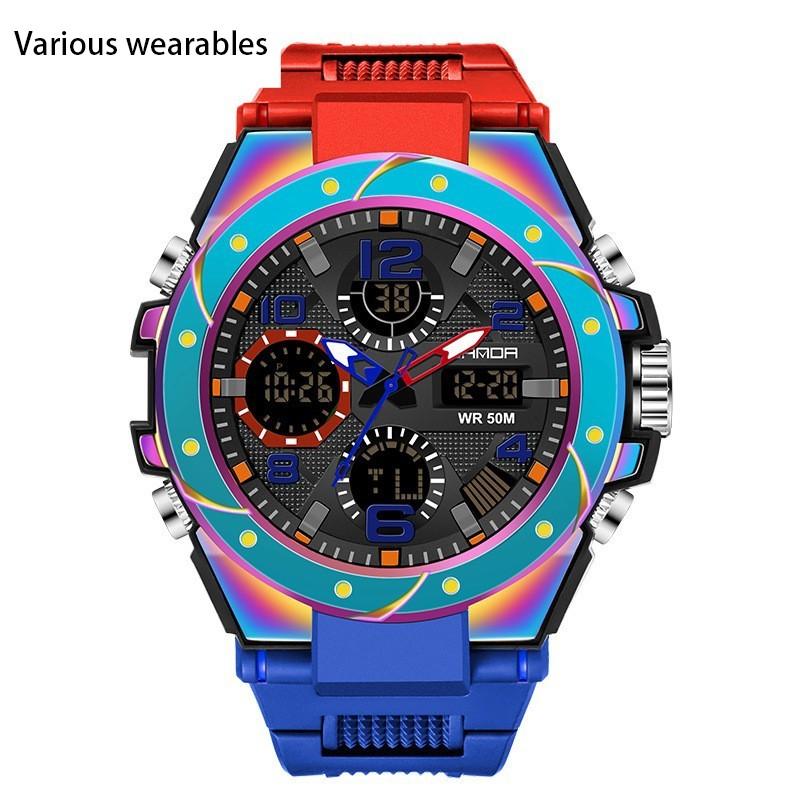 New Harajuku Style Skull Waterproof Men's Electronic Multi-Function Electronic Watch Outdoor Sports Men's Watch
