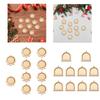 Wooden Mini Embroidery Hoop for DIY Pendant Arts Needlework Accessories Small Display Frame