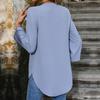 2025 Long Sleeve Shirt Women Elegant Commuting Small Stand Collar Button Pullover Shirt