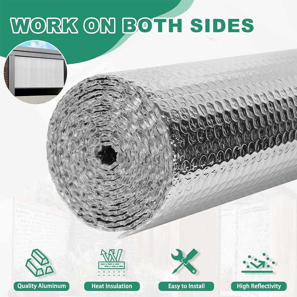 111/111/611mm Reflective Insulation Foam Aluminum Bubble Sheet Thermal Heat Window Film RV Roof Radiant Barrier Glass Cover Foil