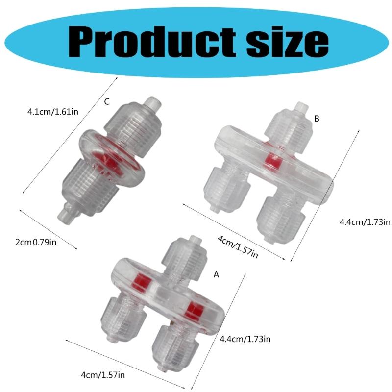 10PCS NonReturn Check Valves For Fish Tanks Air Pumps 3/16Inch Airline Tubing Unidirectional Valves Aquarium Accessories