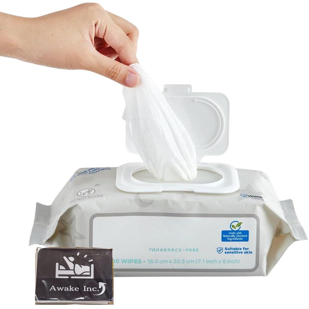 Costco Baby 18cm x 100 Sheets x 9 Packs Wipes, Thick, Large, Unscented, Lyocell, 20cm,