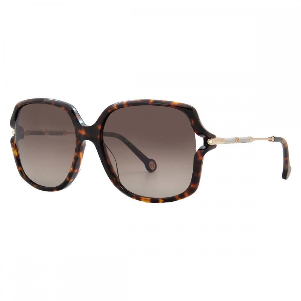 Carolina Herrera Brown Gradient Butterfly LadieS SunGlaSSeS Her 0132 G S 0086 Ha 58 Multi