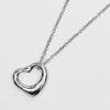 TIFFANY&Co. Open heart Necklace Pt950Platinum 3.7g Women Used