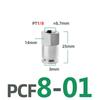 PCF Pneumatic Connector 304 Stainless Steel 1/8” 1/4” 3/8” 1/2” BSP Internal Thread Pneumatic Quick Connector Hose Air Tube