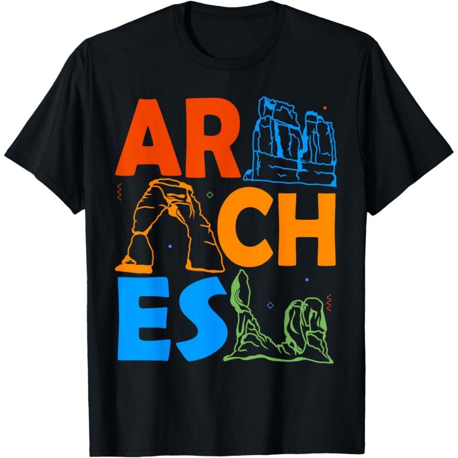Arches National Park Souvenir Moab Utah Arches T-Shirt XXXXXL чёрный