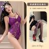 Sex Underwear, Sexy Temperament, Purple Suspenders, Steel Rings Gather, Cross Straps, Onesies, Pure Lust