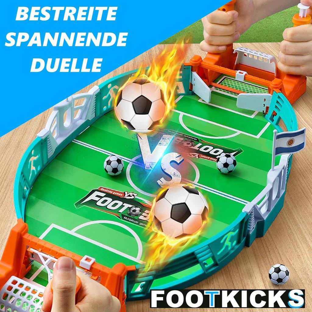 FOOTKICKS Mini Fotball Bordfotball Bord Flipper Fotballbord Bordfotball