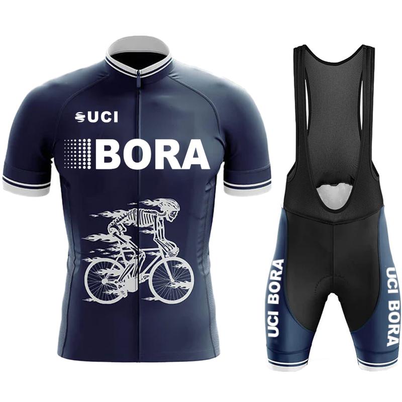 Team Jersey Men's Cycling Pants with Gel UCI BORA Outfit Set Jerseys Man Blouse Summer Clothes 2026 Mountain Bike Clothing Mtb