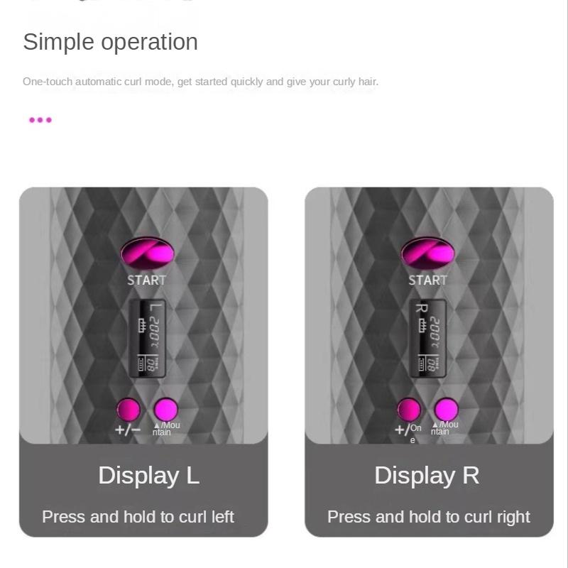 Electric Automatic Hair Curler Wireless Curling Iron Rotating Styling Portable Hairdresser Household Cur