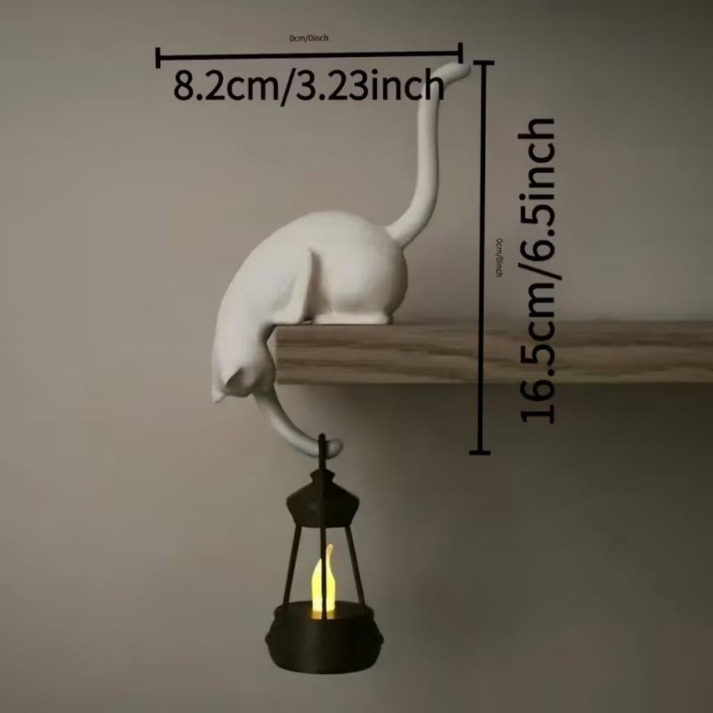 Traceless Wall Hanger Cute Decorative Hook Cartoon Animal Cat-Shaped Wall Hook Kitchen Wall