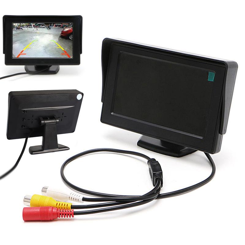 Universal Backup Car Rear View Camera with 5 Inch Monitor for Truck HD Screen LED Night Vision Waterproof Paking Bus Security