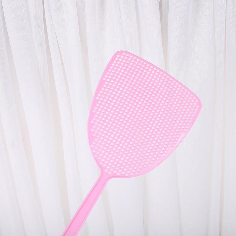 

Прочная пластиковая мухобойка для уничтожения мух и комаров с длинной ручкой розовый