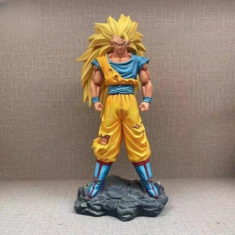 30cm/11.81inch Drogan Boll Son Gocool Ssj3 Figure Super Saiyan 3 Gocool Action Figures Gk Statue Collectionmodel Toys Gift