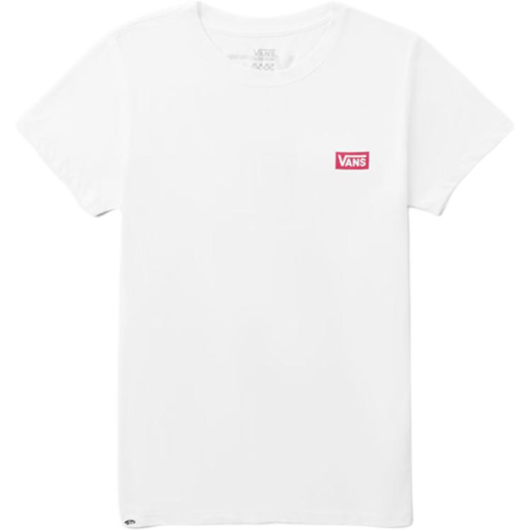 

Vans Удобная Дышащая Приятная к коже Простая Футболка с коротким рукавом Женские топы Белый VN0A4BRLWHT XS
