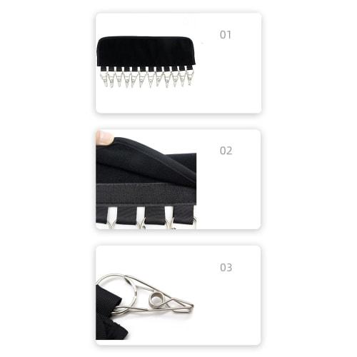 Portable Travel Hangers, Foldable, Perfect for Travel, Hospital Use, Drying Clothes, Laundry Storage (Black, Set of 2)