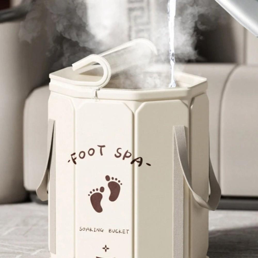 Thickened Foot Bath Bucket Collapsible Foot Soak Bucket Multifunctional Foot Washing Bag  Travel