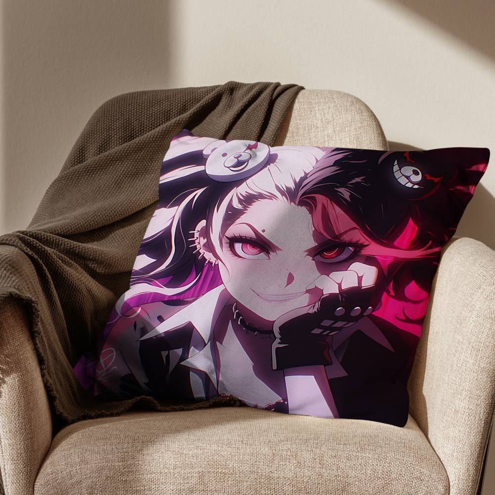 

SSuper Danganronpa Goodbye Pillow Case Office Cushions Suitable For Sofa Car Bedroom Decorative Cushion Cover 30x30cm