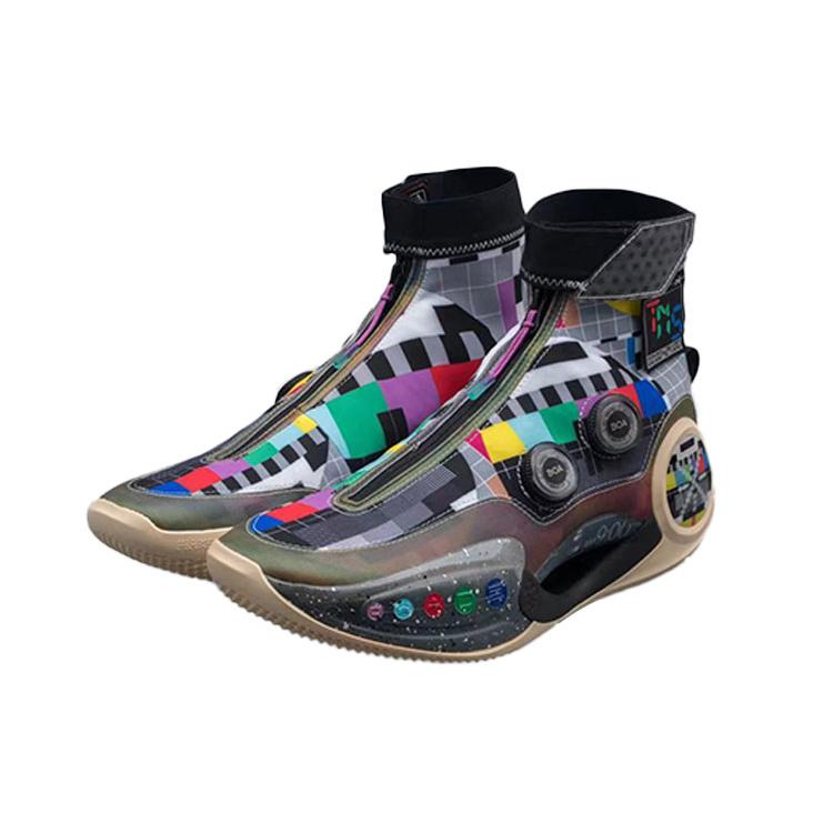 Li Ning WOW 9 Infinity Basketbalové boty Pánské Vysoké Černé/Vícebarevné ABER003-2