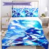 Sonic the Hedgehog Pattern Printed 3PCS Bedding Set, Soft Skin-Friendly Washable Duvet Cover & Pillowcases Set