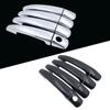 For Peugeot 207 207SW SW CC 2006~2014 07 Black Carbon Fiber Car Handle Or ABS Chrome Door Handles Cover Accessories Cap
