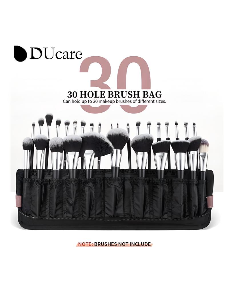 DUcare Faltbare Damen-Kosmetiktasche, wasserdicht, für Make-up-Pinsel, Künstlertasche, Organizer, Aufbewahrung, Reißverschluss, Handtasche für Reisen, Zuhause, Geschenk