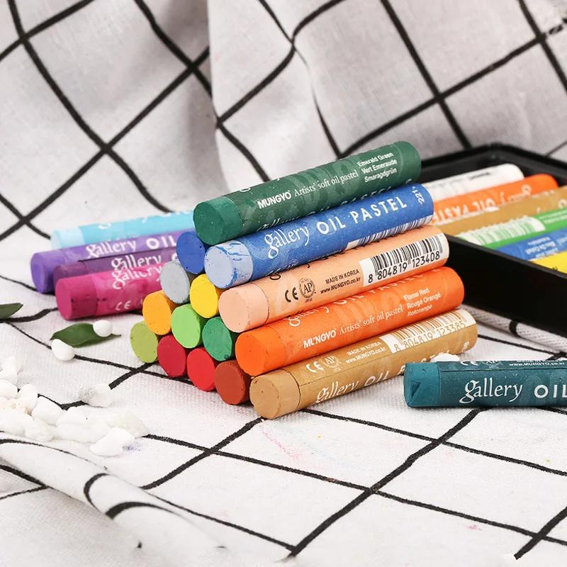 12/24/48 Colori MUNGYO Gallery Pastelli ad Olio Morbidi per Artisti per Pittura Graffiti Disegno Penna Cancelleria Scolastica Materiali Artistici