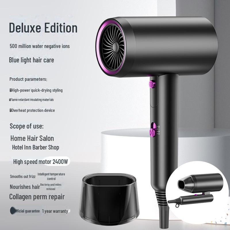 

Высокоскоростной фен с отрицательными ионами — мощная сила обдува, портативный, идеально подходит для использования в салонах и общежитиях