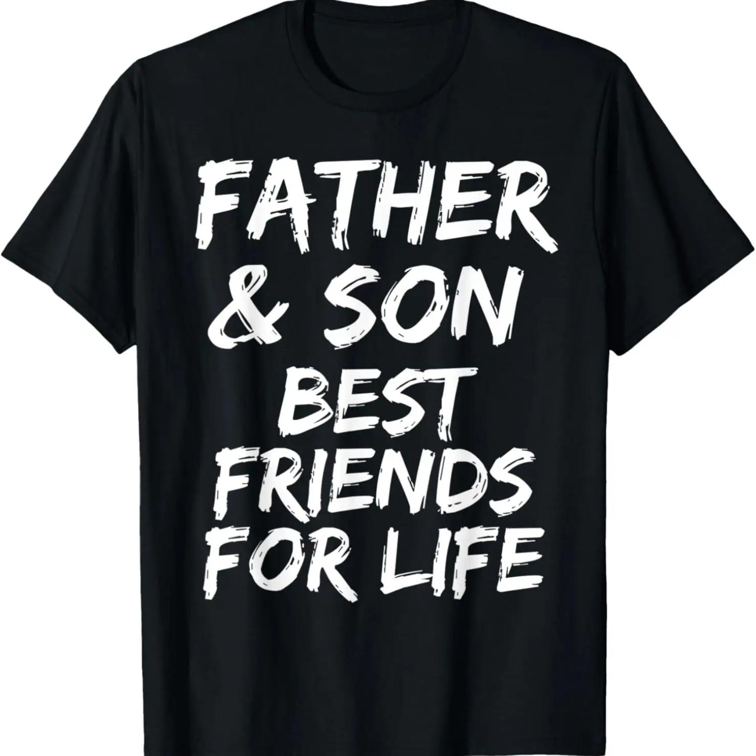 

Подарок от сына Парная футболка «Отец и сын — лучшие друзья на всю жизнь» XXXXXL чёрный