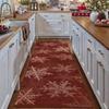 Christmas Decor Rug Red Washable Entryway Rug Reindeer Holiday Decor Doormat Kitchen Decor Home Decor