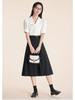 Elegant Blue Summer Short Sleeve Women's Professional Shirt for Commuting or Interviews