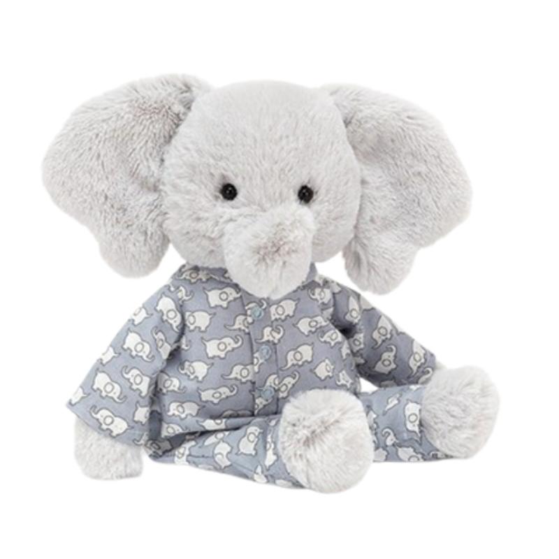 

JELLYCAT Jungle Animals Bedtime Sleeping Elephant Doll Plush Doll 23cm Height Box Not Included