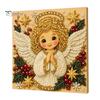 Christmas Home Decoration Faux Pearl Art Kit, DIY Snowman Painting 3D Festive Living Room Accents Xmas Scenes Crafting Project for Adults Beginners,