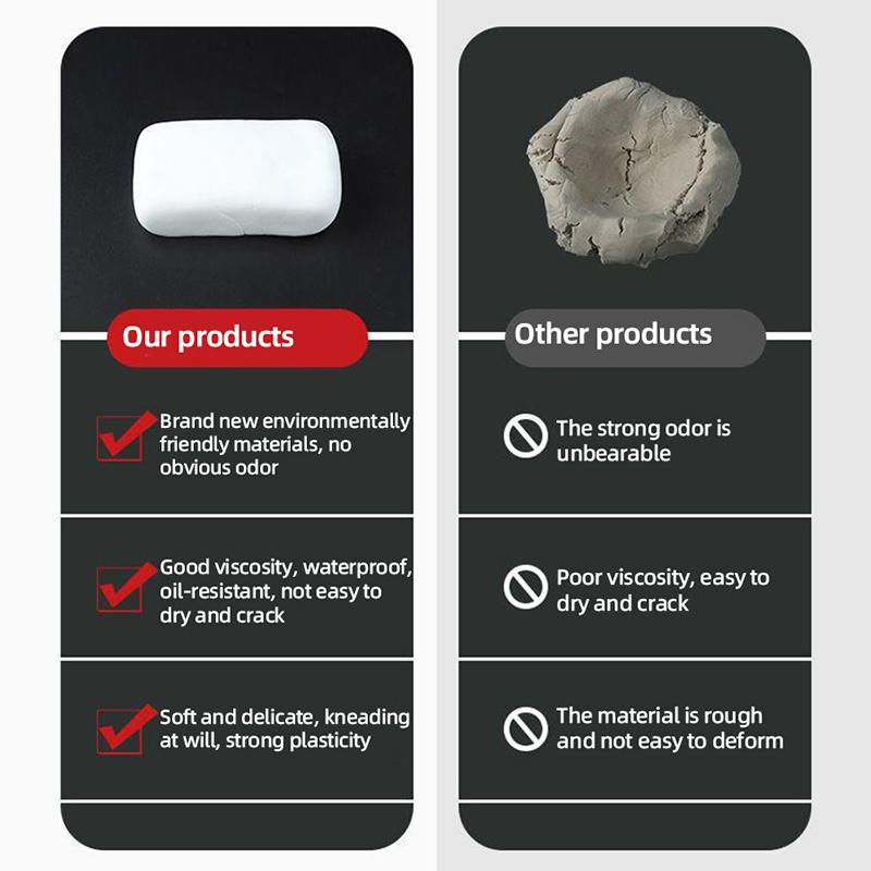 Dichtungskleber Schlamm Loch Klimaanlagenrohr Abdichtung Haushalt Wasserdicht, Insektensicher und Wasserdicht Wandreparatur Kanalisationsverstopfung Klebeschlamm